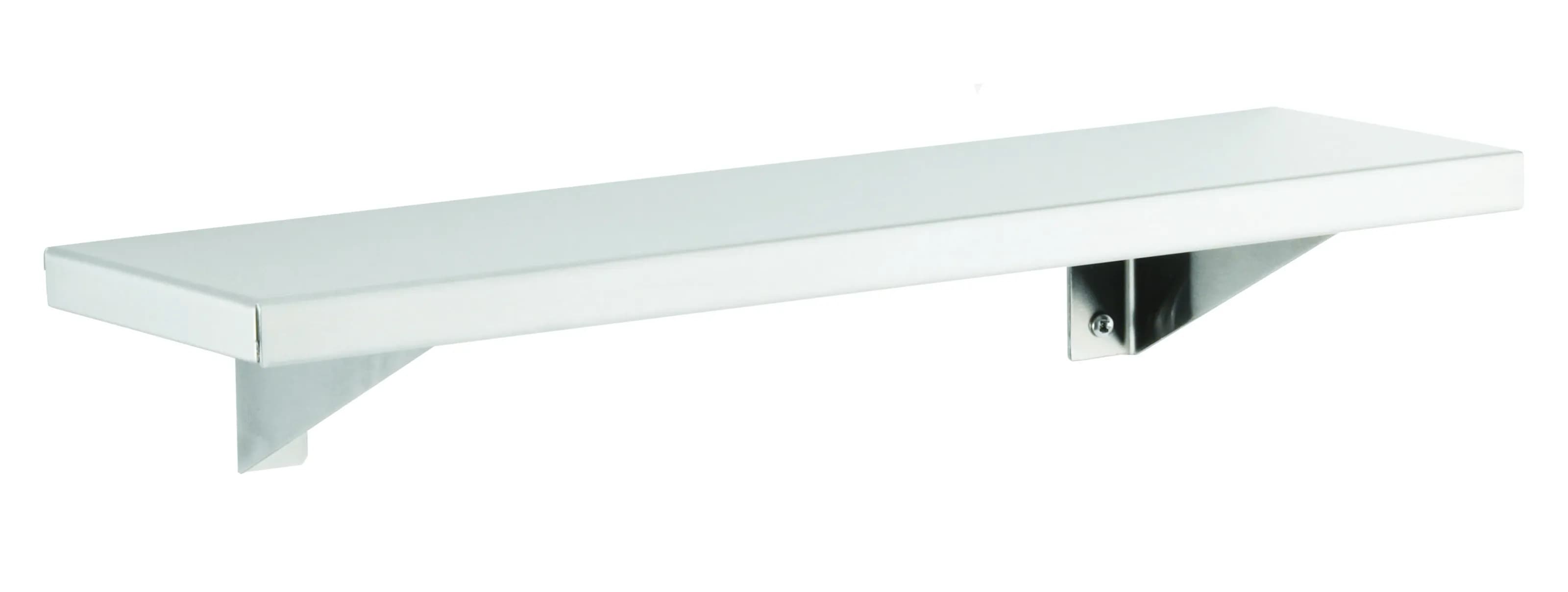 Surface-Mounted Utility Shelf, Satin Finish, 18" (455mm) Length