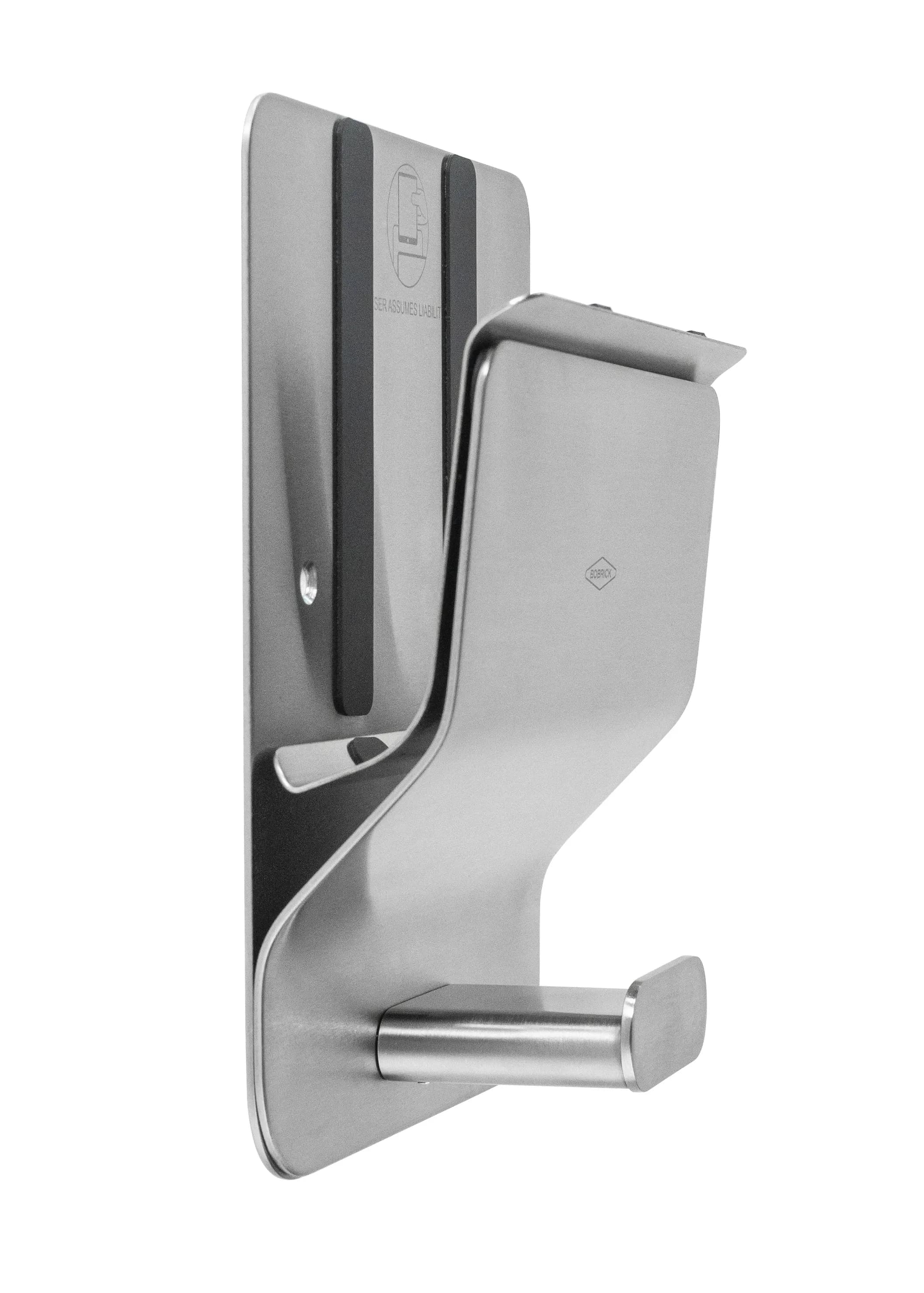 Surface-Mounted Klutch Mobile Device Holder, Satin Finish — B-635