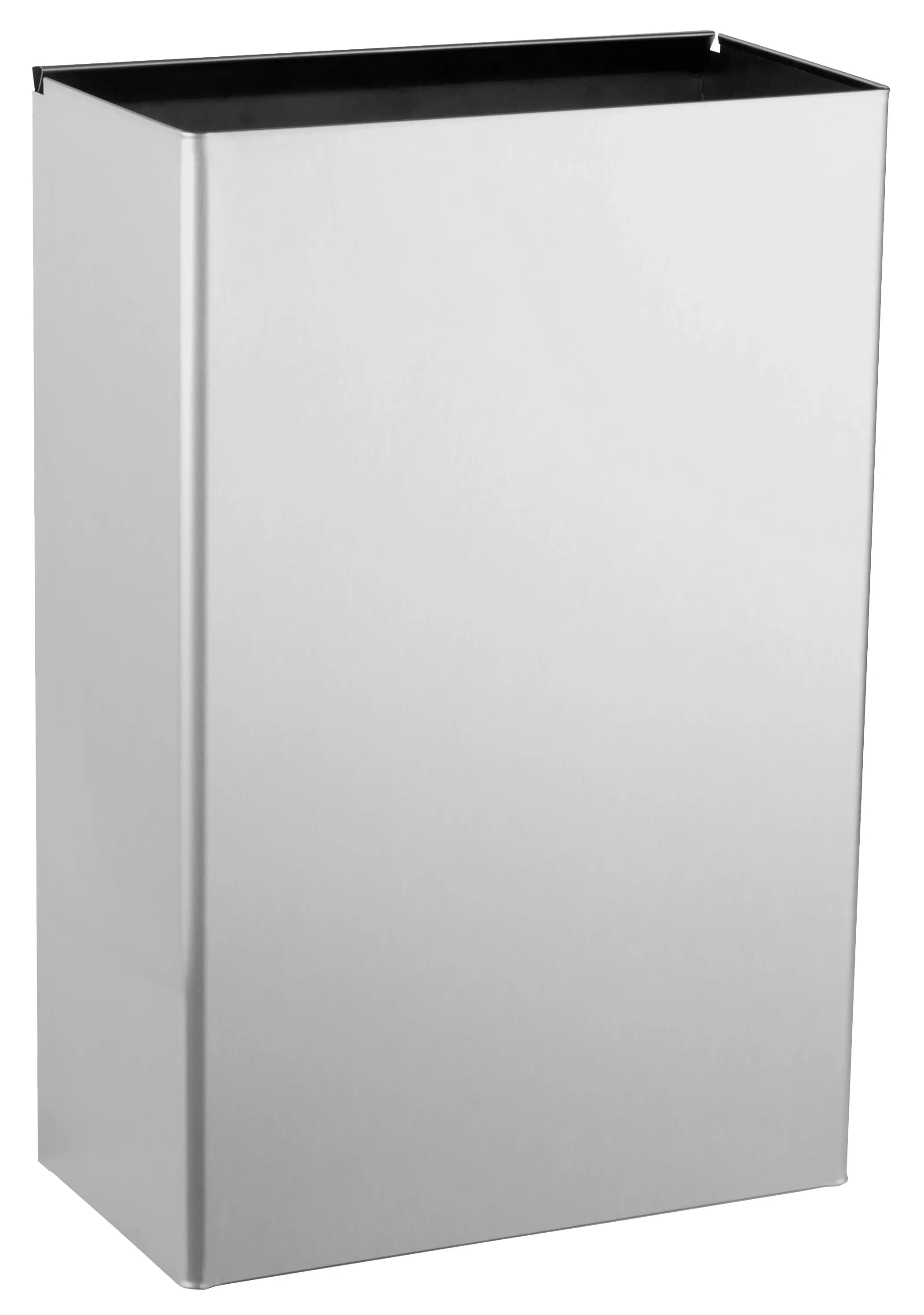 Convertible Waste Receptacle, Satin Finish, 12-Gallon