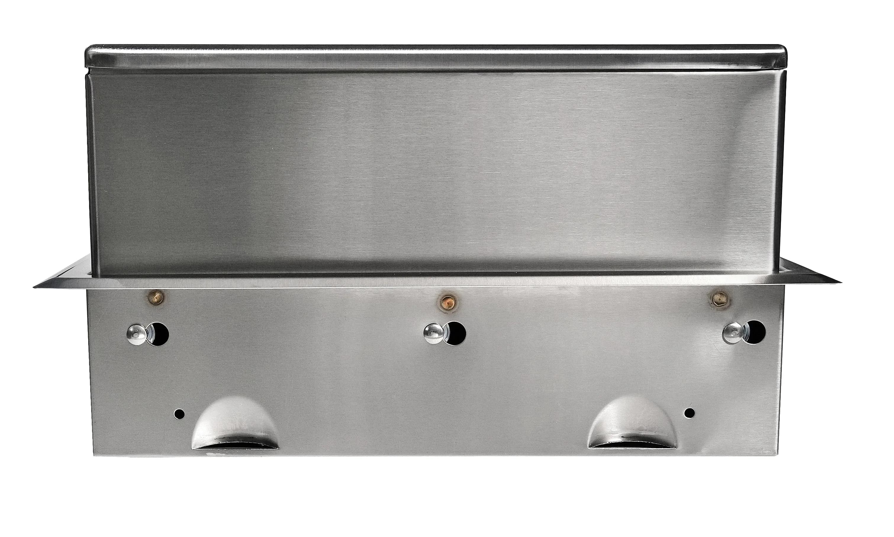 Recessed Convertible Auto Roll Towel Dispenser / Waste Receptacle, Satin Finish, 12-Gallon — B-3974