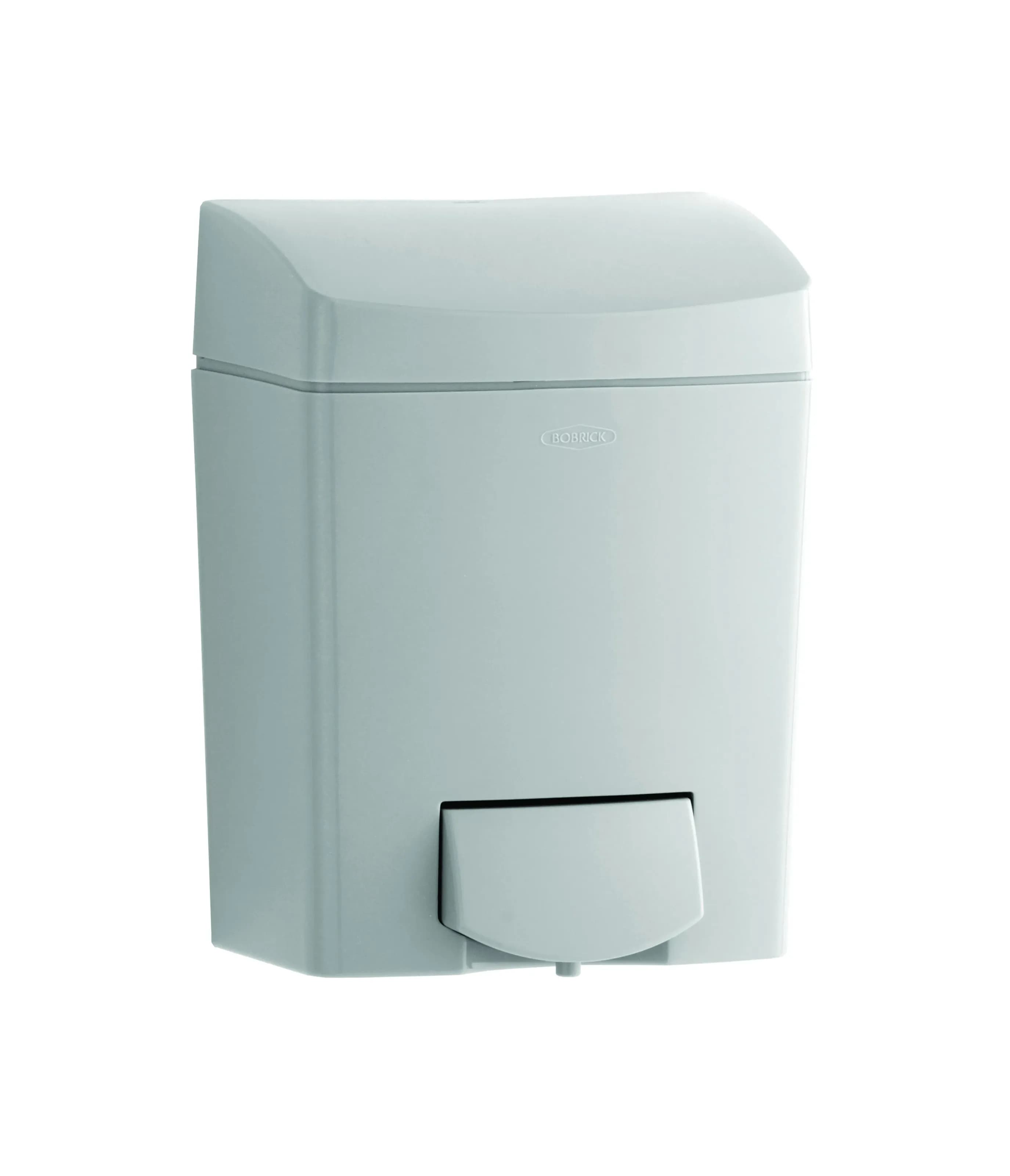 Surface-Mounted Manual Liquid Soap Dispenser, Grey Plastic, 1.47 Ltrs.