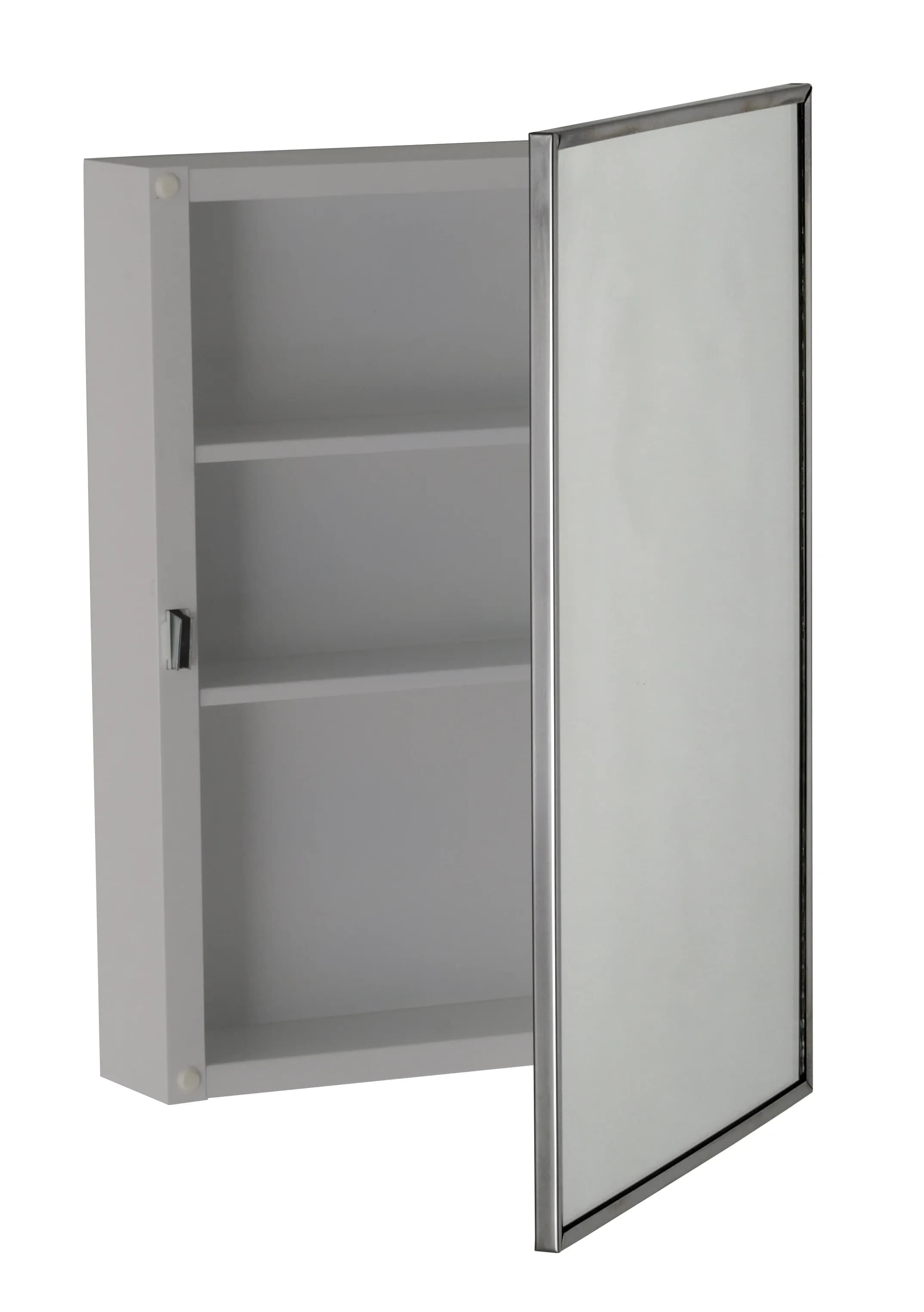 Surface-Mounted Medicine Cabinet, White Enamel — B-297